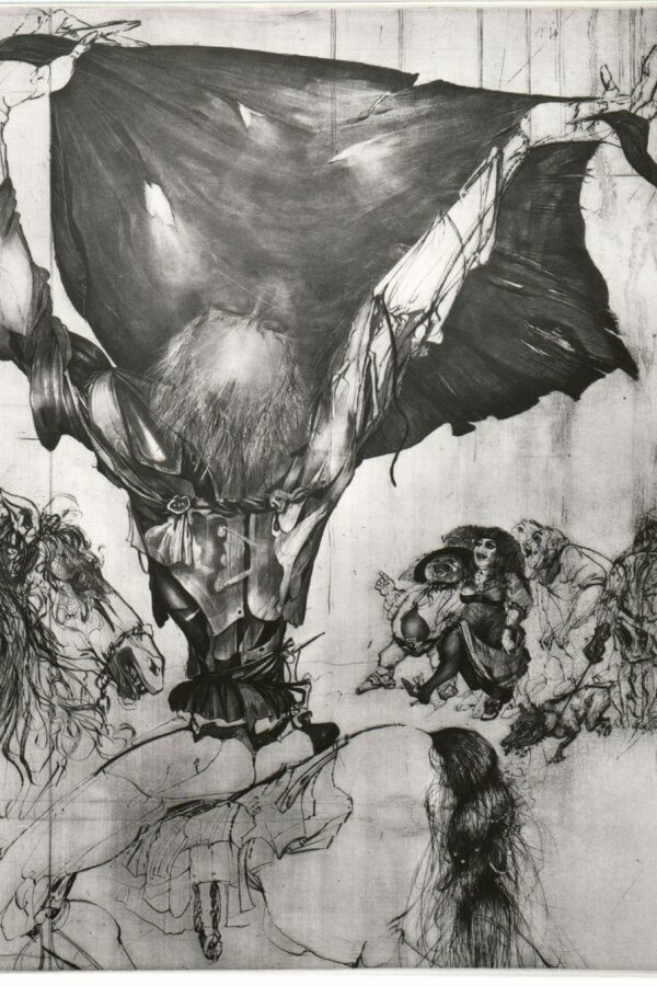 Karel Demel, Don Quijote, 1984, kombinovaná technika